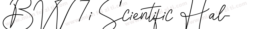 BW7i Scientific Hal字体转换